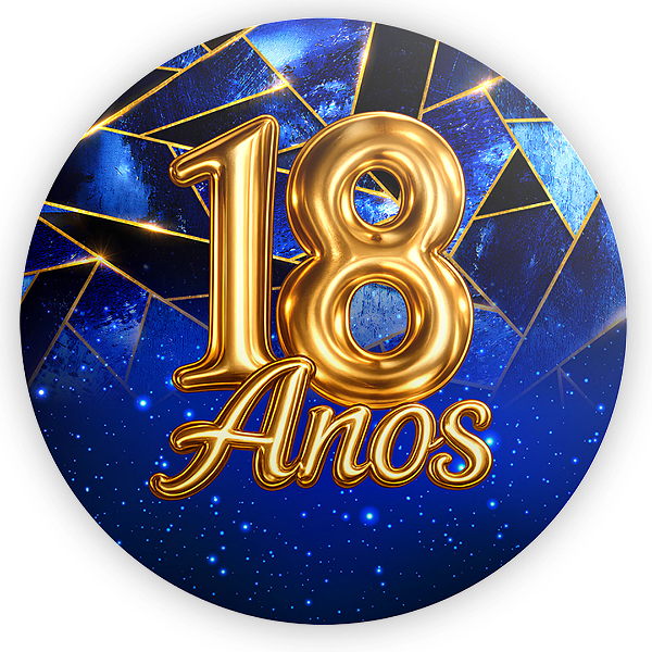 Capa Painel Redondo Sublimado - 18 Anos