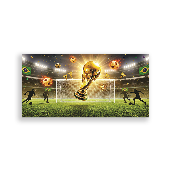 Capa Painel Retangular Sublimado - Copa do Mundo Brasil