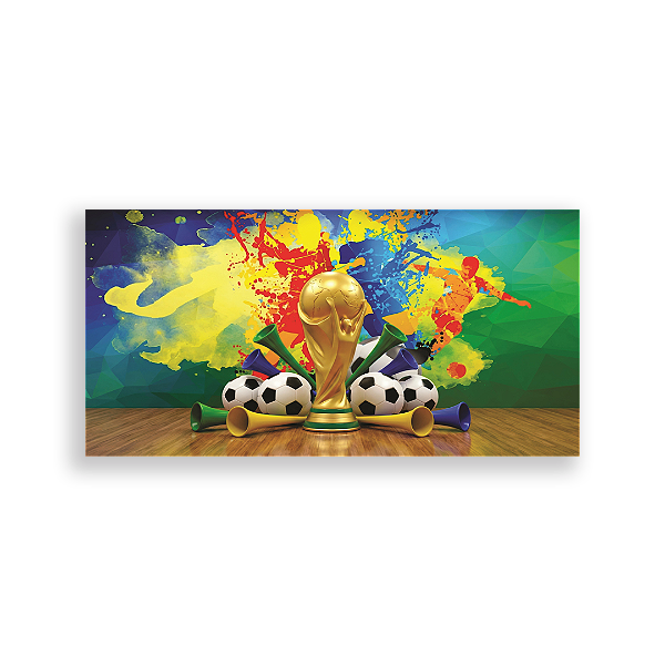 Capa Painel Retangular Sublimado - Copa do Mundo Brasil