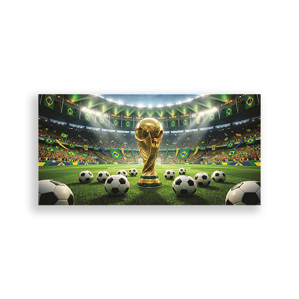Capa Painel Retangular Sublimado - Copa do Mundo Brasil