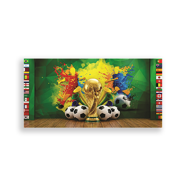 Capa Painel Retangular Sublimado - Copa do Mundo Brasil