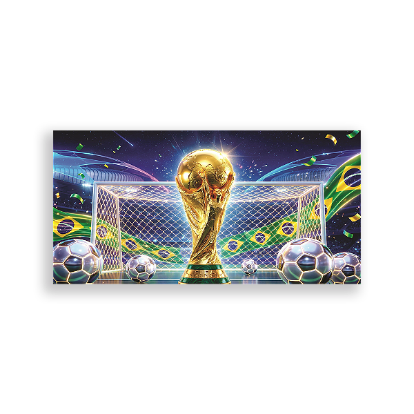 Capa Painel Retangular Sublimado - Copa do Mundo Brasil
