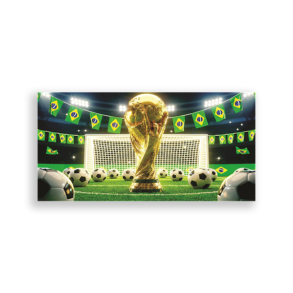 Capa Painel Retangular Sublimado - Copa do Mundo Brasil