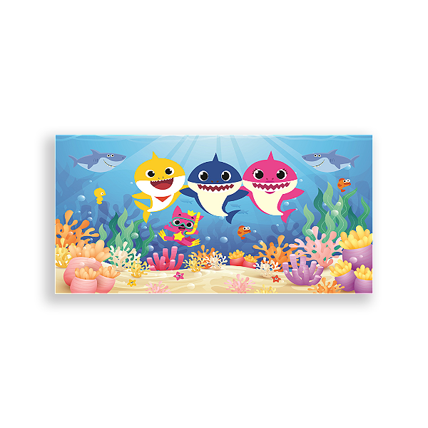 Capa Painel Retangular Sublimado - Baby Shark