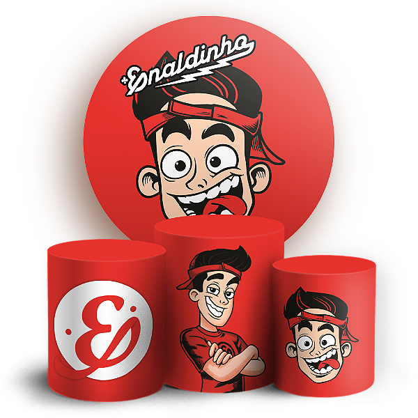 Capas Painel Redondo e Trio Cilindro Sublimado - Enaldinho