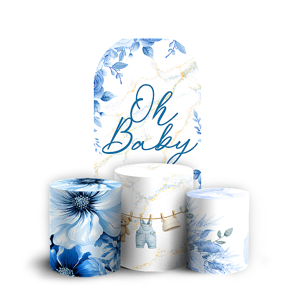 Capas Faixa Lateral e Trio Cilindro Sublimado Veste Fácil - Oh Baby