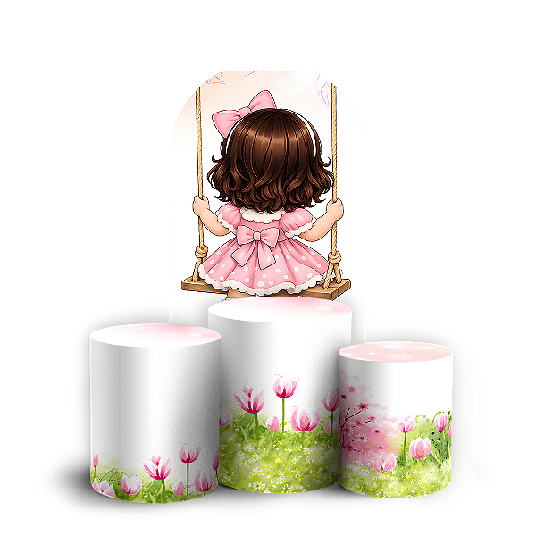 Capas Faixa Lateral e Trio Cilindro Sublimado Veste Fácil - Jardim
