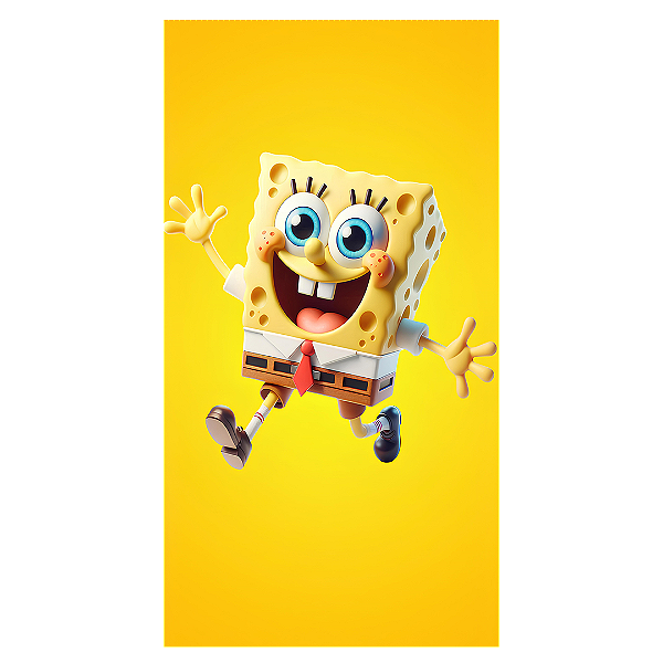 Capa Faixa Lateral Sublimado - Bob Esponja