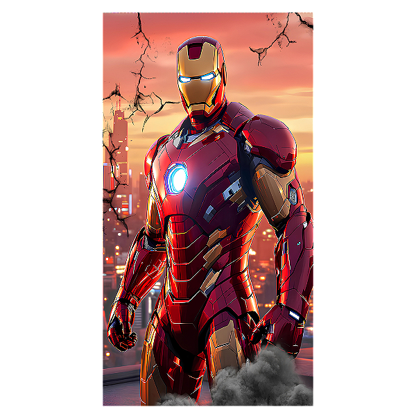 Capa Faixa Lateral Sublimado - Homem de Ferro