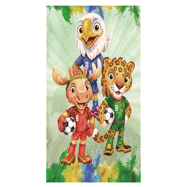 Capa Faixa Lateral Sublimado - Copa do Mundo Brasil