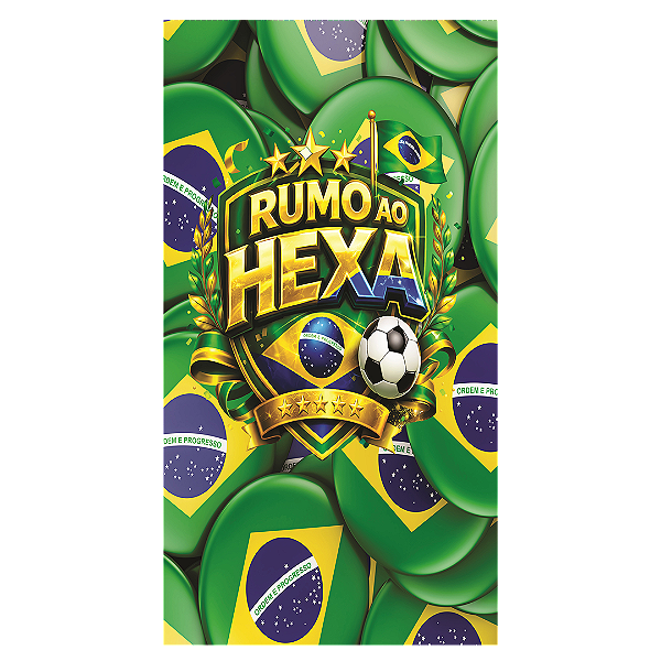 Capa Faixa Lateral Sublimado - Copa do Mundo Brasil