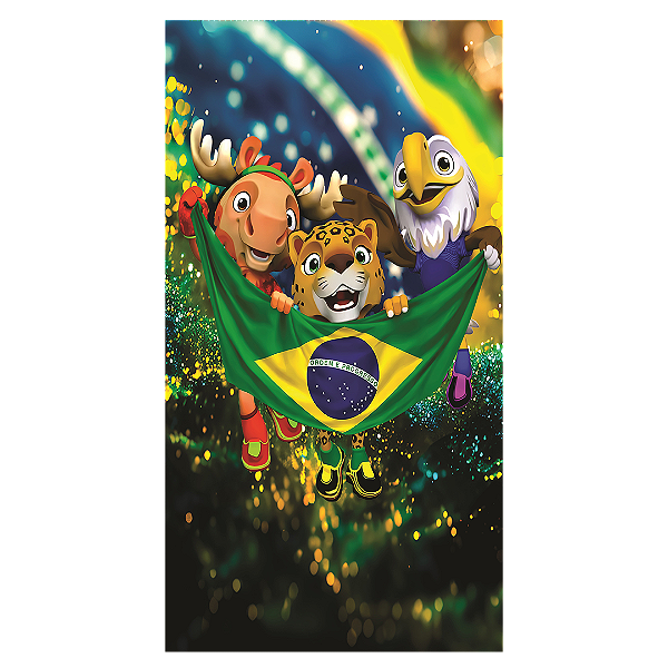 Capa Faixa Lateral Sublimado - Copa do Mundo Brasil
