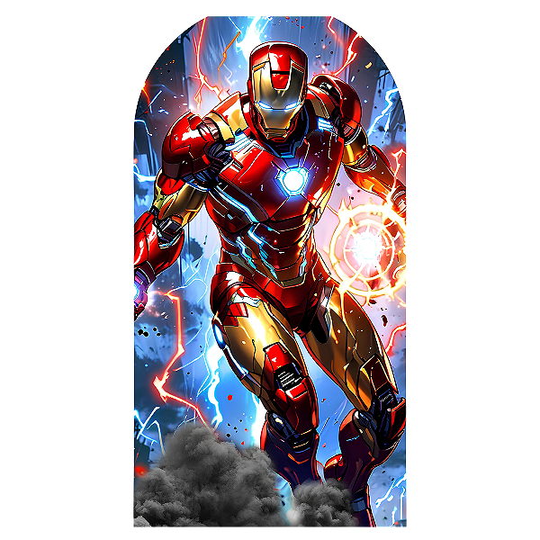 Capa Faixa Lateral Sublimado - Homem de Ferro