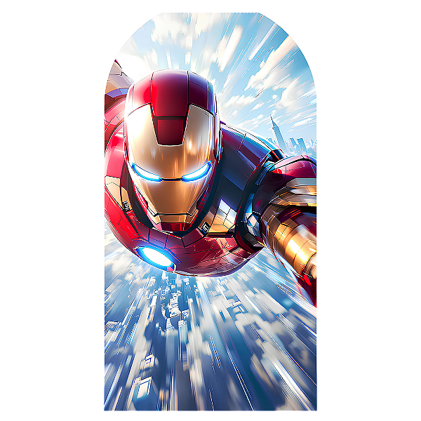 Capa Faixa Lateral Sublimado - Homem de Ferro