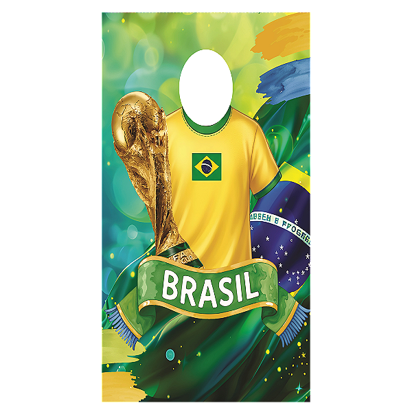 Capa Painel Interativo Vazado Sublimado - Copa do Mundo Brasil