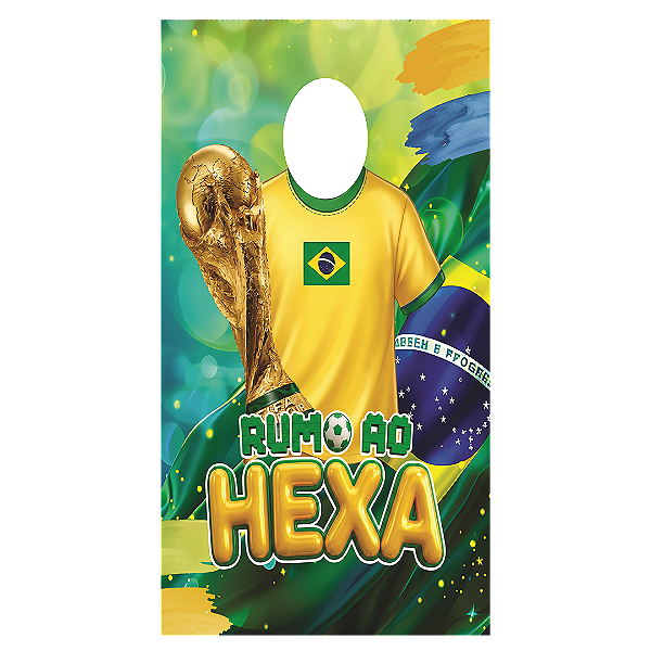 Capa Painel Interativo Vazado Sublimado - Copa do Mundo Brasil