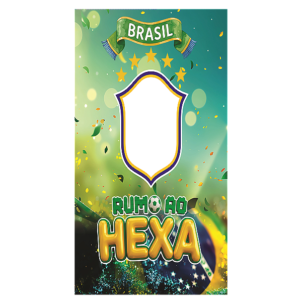 Capa Painel Interativo Vazado Sublimado - Copa do Mundo Brasil