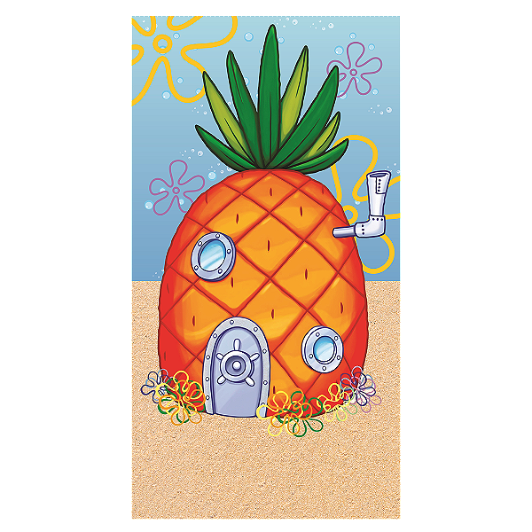 Capa Faixa Lateral Sublimado - Bob Esponja