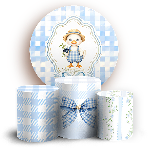 Capas Painel Redondo e Trio Cilindro Sublimado - Ganso