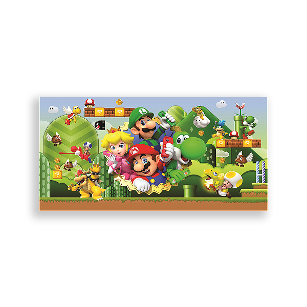 Capa Painel Retangular Sublimado - Mario Bros
