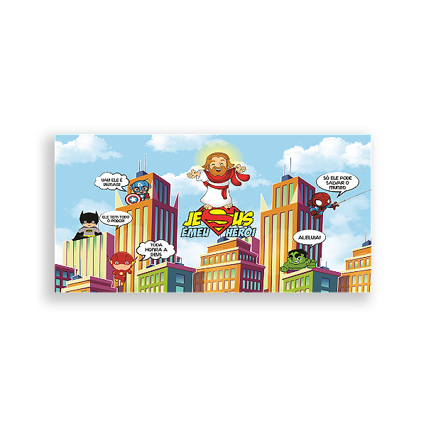 Capa Painel Retangular Sublimado - Jesus