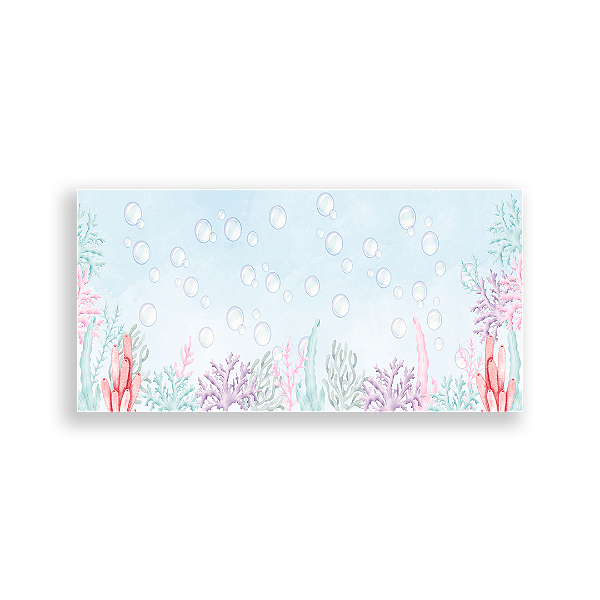 Capa Painel Retangular Sublimado - Fundo do Mar