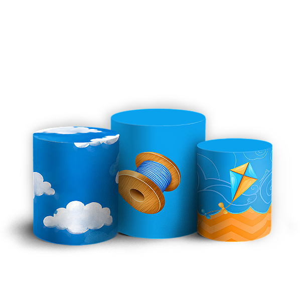 Capas Trio Cilindro Sublimado Veste Fácil - Pipa