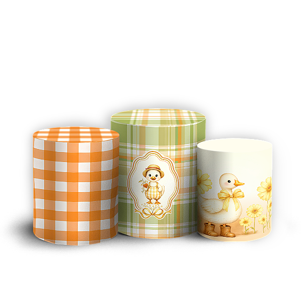 Capas Trio Cilindro Sublimado Veste Fácil - Ganso