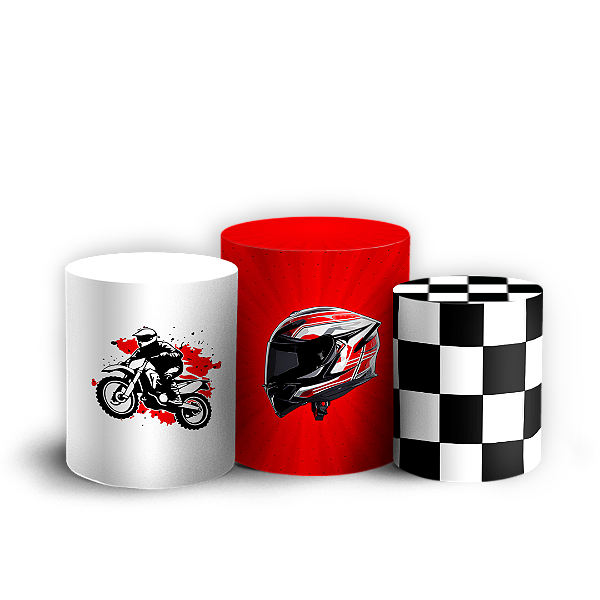 Capas Trio Cilindro Sublimado Veste Fácil - Bicicleta Bike