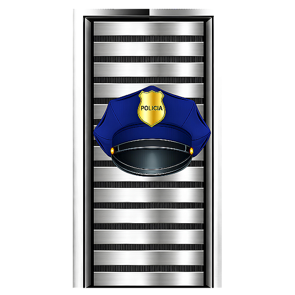Capa Faixa Lateral Sublimado - Policia
