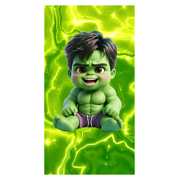 Capa Faixa Lateral Sublimado - Hulk