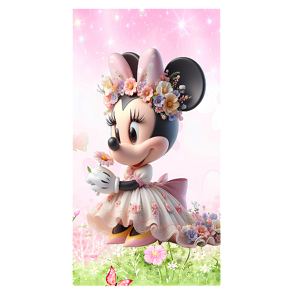 Capa Faixa Lateral Sublimado - Fazendinha Mickey e Minnie
