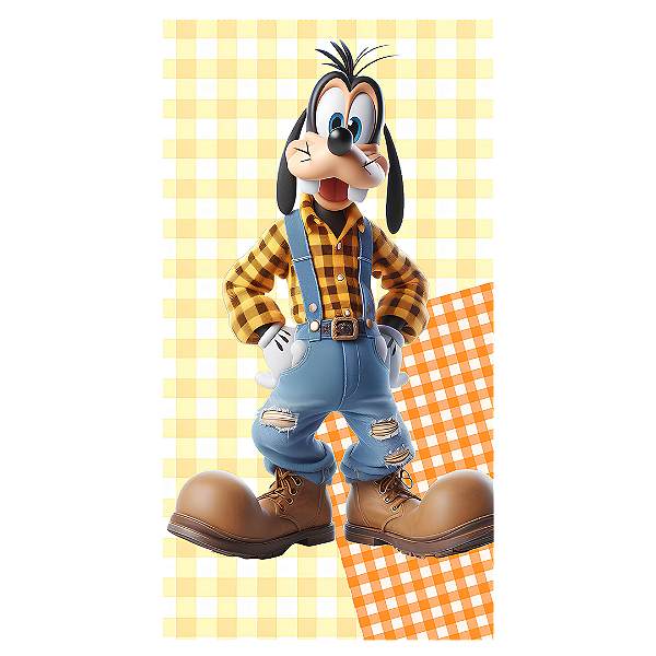 Capa Faixa Lateral Sublimado - Fazendinha Mickey e Minnie
