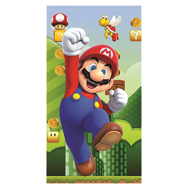 Capa Faixa Lateral Sublimado - Mario Bros