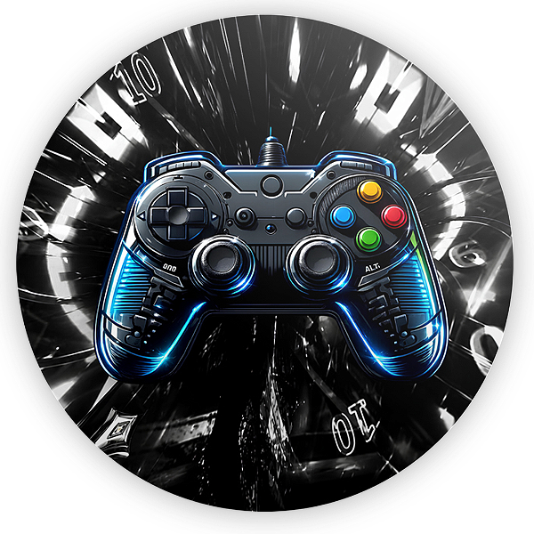 Capa Painel Redondo Sublimado - Gamer