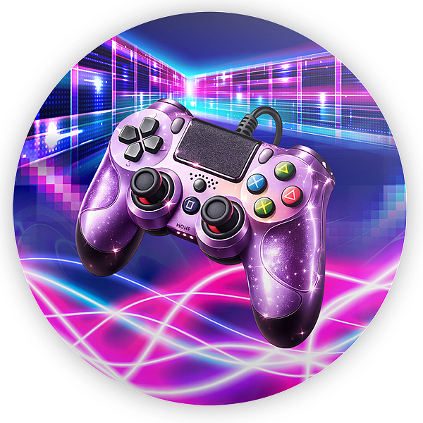 Capa Painel Redondo Sublimado - Gamer