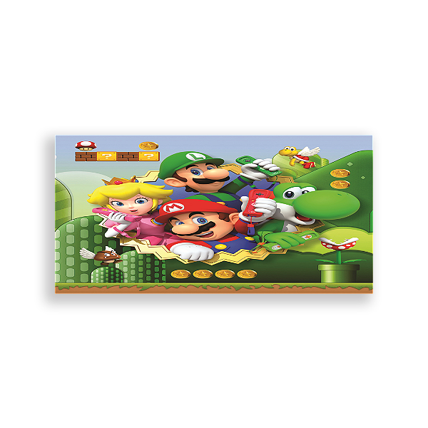 Capa Painel Retangular Sublimado - Mario Bros
