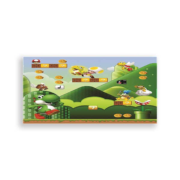 Capa Painel Retangular Sublimado - Mario Bros