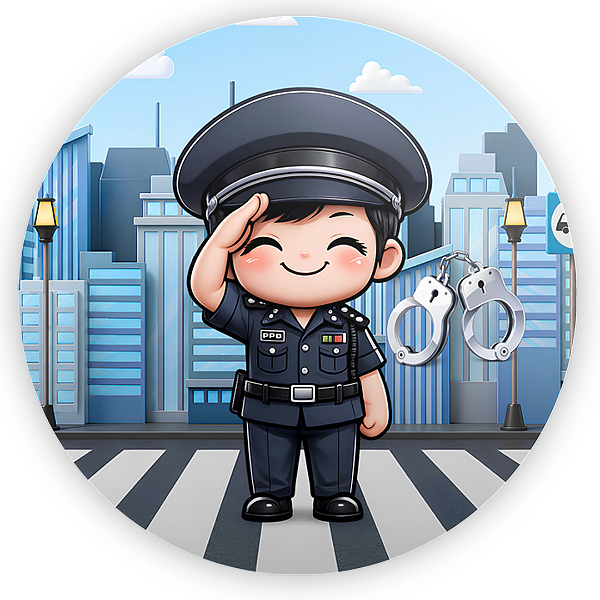 Capa Mini Painel Sublimado - Policia