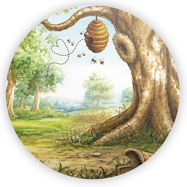 Capa Mini Painel Sublimado - Ursinho Pooh