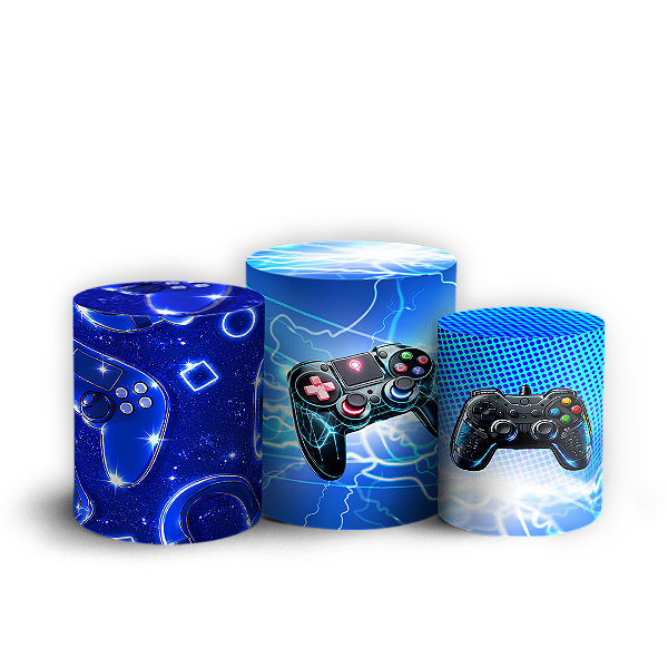 Capas Trio Cilindro Sublimado Veste Fácil - Gamer