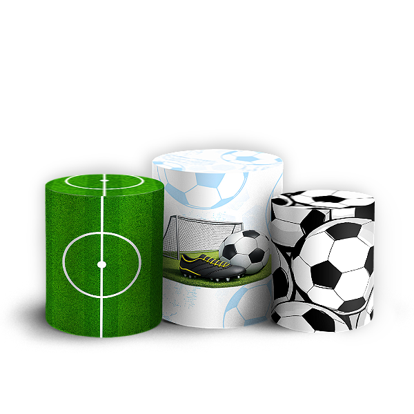 Capas Trio Cilindro Sublimado Veste Fácil - Futebol
