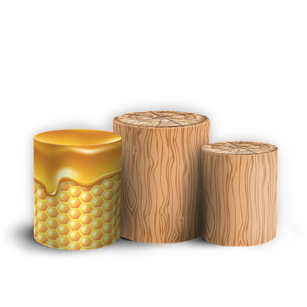 Capas Trio Cilindro Sublimado Veste Fácil - Ursinho Pooh