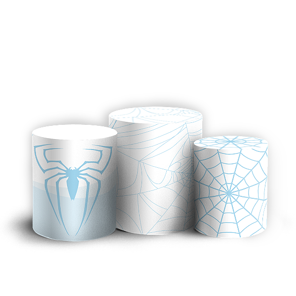 Capas Trio Cilindro Sublimado Veste Fácil - Homem Aranha