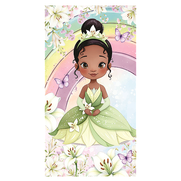Capa Faixa Lateral Sublimado - Princesa Tiana