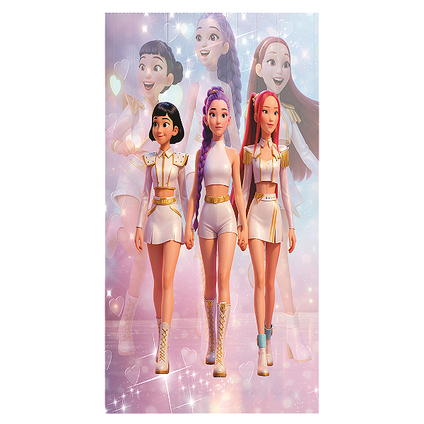 Capa Faixa Lateral Sublimado - Guerreiras do K-pop