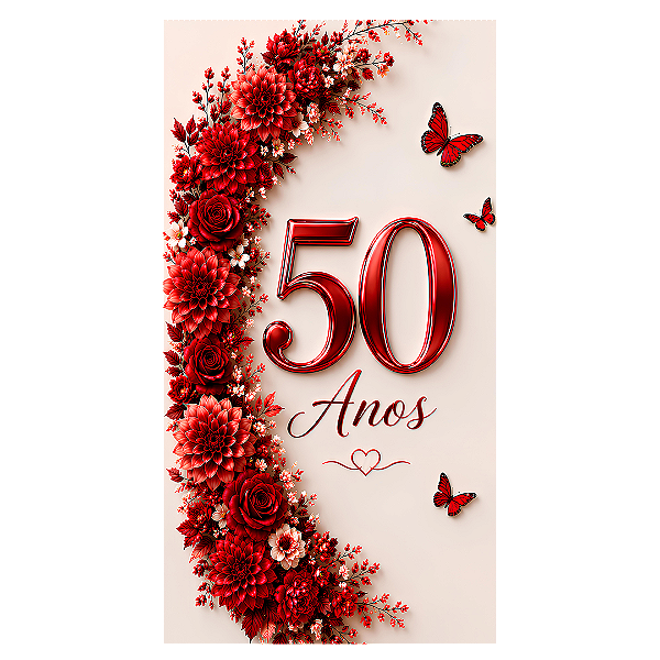 Capa Faixa Lateral Sublimado - 50 Anos
