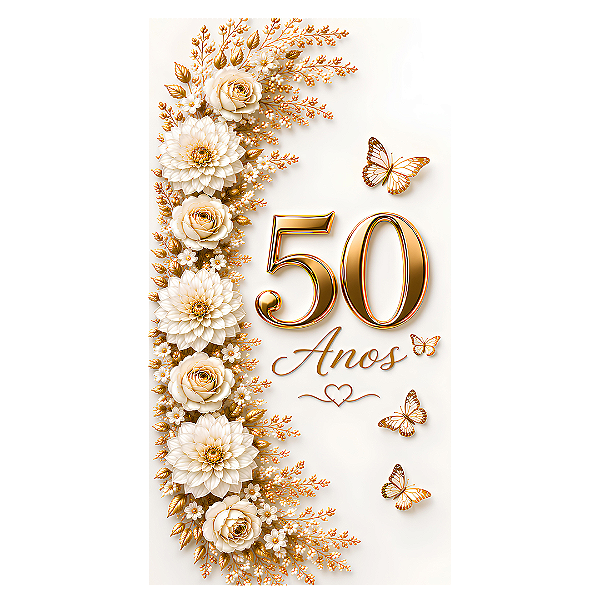 Capa Faixa Lateral Sublimado - 50 Anos