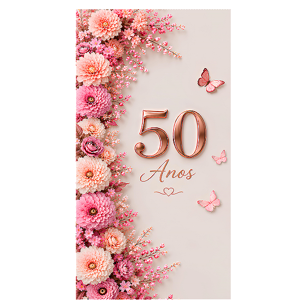 Capa Faixa Lateral Sublimado - 50 Anos