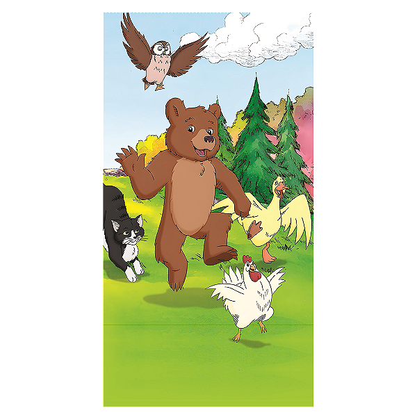 Capa Faixa Lateral Sublimado - Pequeno Urso - 1M X 2M